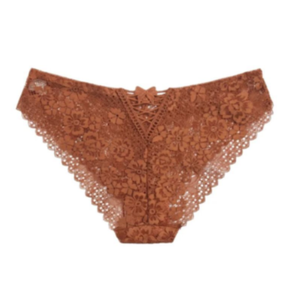 Floral Lace Bikini Panties Soft Breathable Low Rise