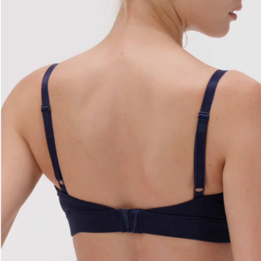 Packof 2 Seamless Wireless Bralette Set Soft Stretch V-Neck Comfort Bras Everyday Lightweight
