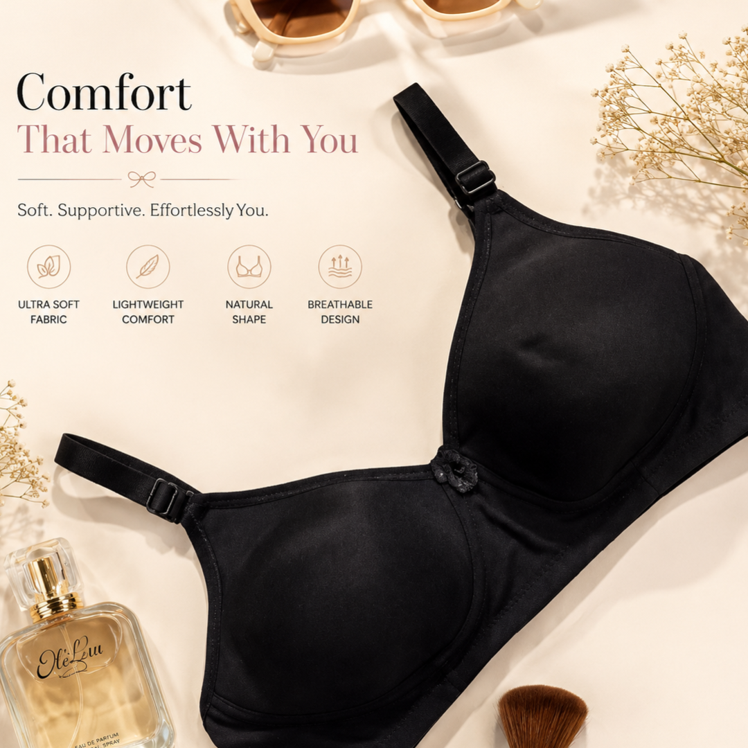 Cotton Bra Wireless Non-Padded Everyday Comfort