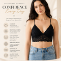Crop Top Bra, Cross Back Lingerie Lace Bralette